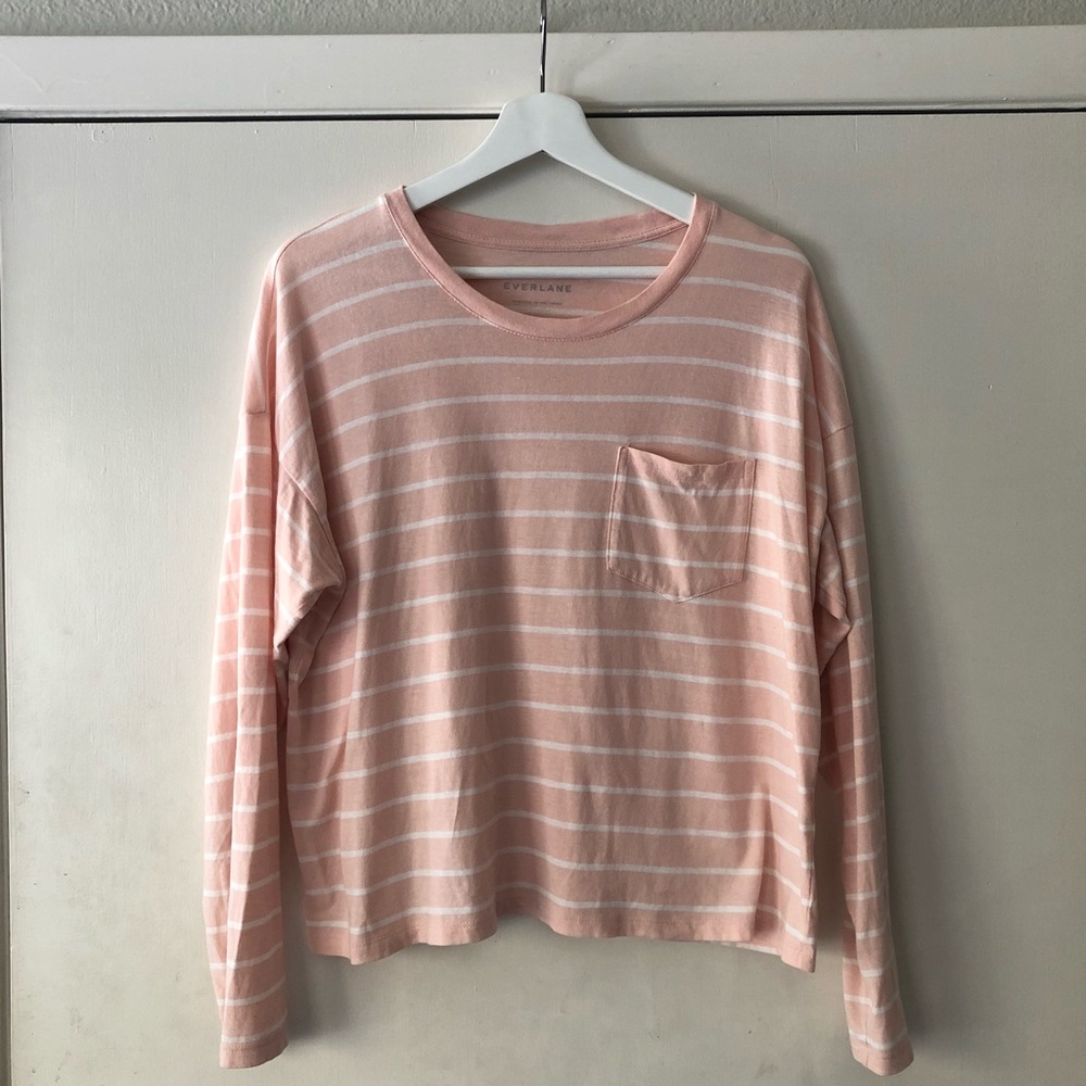 Everlane Long Sleeve Box Cut Tee